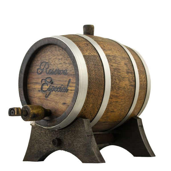 Barril de Carvalho e Jequitibá Reserva Especial 1 Litro (Personalizamos nome)